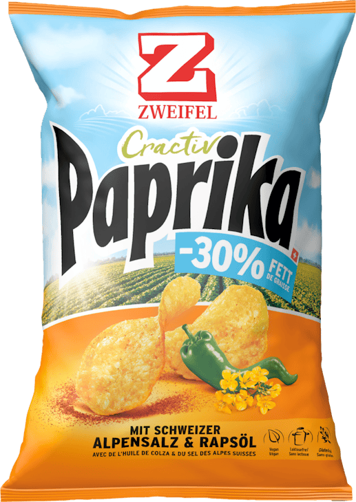 Zweifel Cractiv Chips Paprika