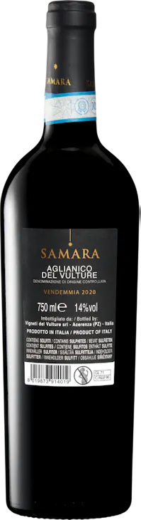 Samara Aglianico del Vulture DOC