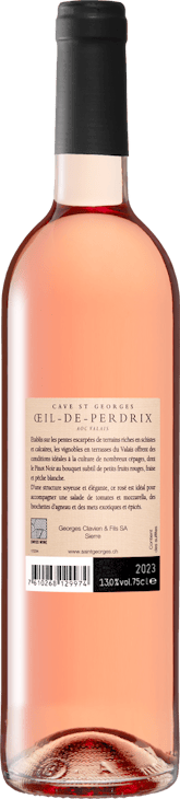 Cave St Georges Œil-de-Perdrix AOC Valais