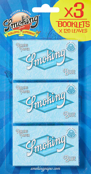 Cartina per sigarette Smoking Blue Double Window