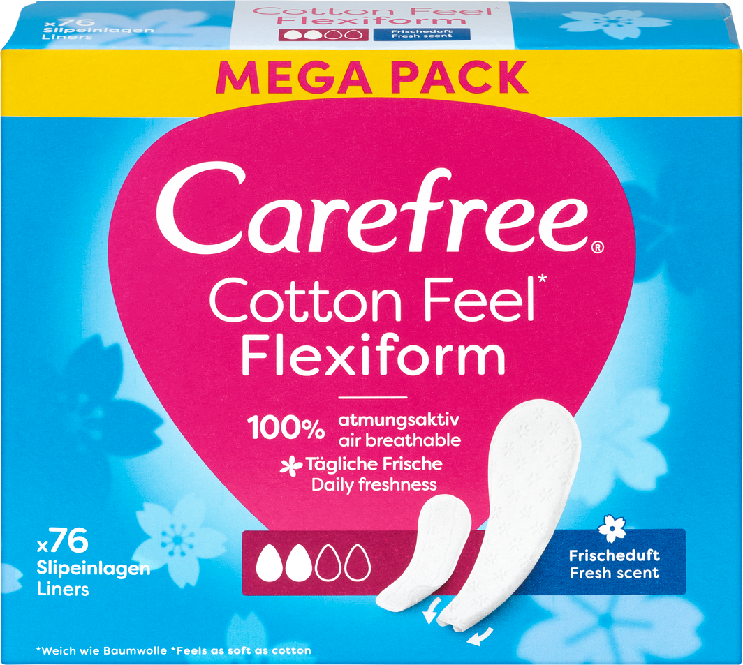 Carefree Slipeinlagen Cotton Feel Flexiform