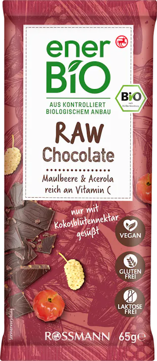 enerbio RAW Chocolate Maulbeere & Acerola 