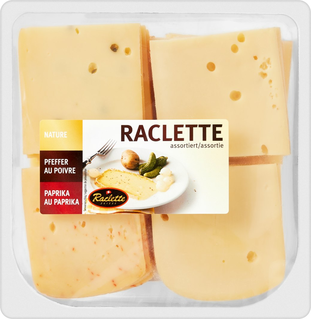Formaggio raclette svizzero - Latte formaggio uova - Azioni