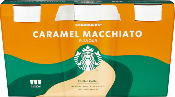Starbucks Chilled Coffee Caramel Macchiato 3x220ml