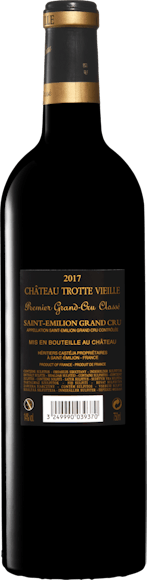 Château Trotte Vieille 1er Grand Cru Classé B Saint-Emilion AOC (Face arrière)