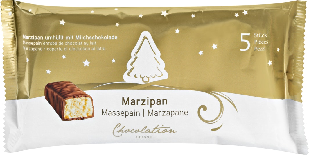 merci Barres de Chocolat - Massepain Fin 112g - Épicerie Allemande