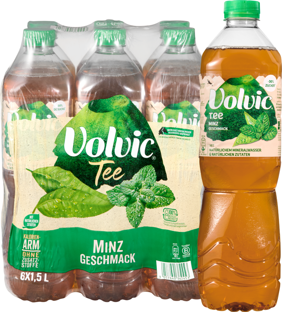 Volvic Grüntee Minze