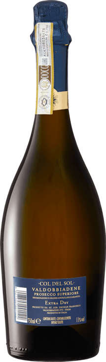 Col del Sol Extra Dry Prosecco Superiore Valdobbiadene DOCG
