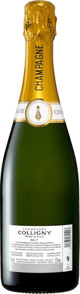 Colligny Brut Champagne AOC
 (Face arrière)