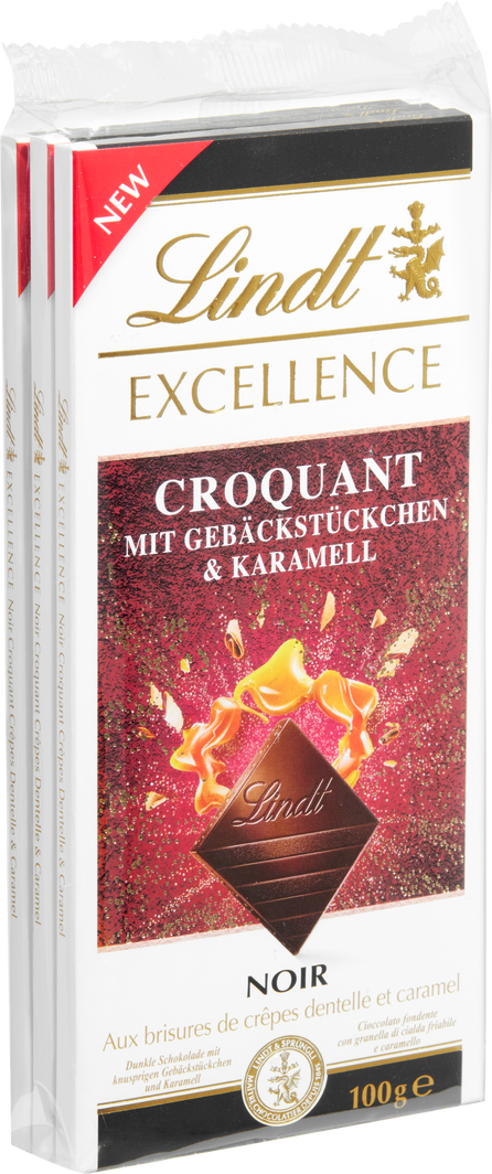 Lindt Excellence Tafelschokolade Dunkel Croquant