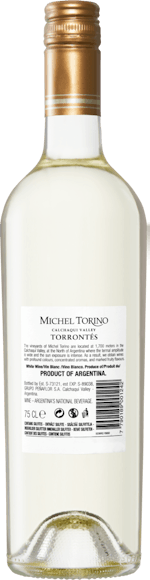 Michel Torino Colección Torrontés  (Rückseite)
