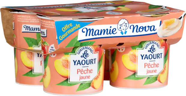 Mamie Nova Joghurt Gelbe Pfirsiche