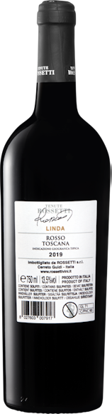 Tenute Rossetti Linda Rosso Toscana IGT  Arrière