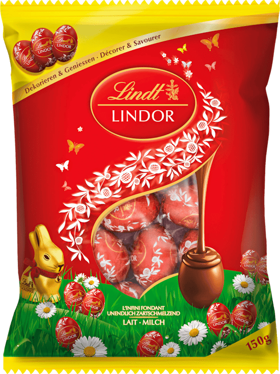 Petits œufs en chocolat Lindor Lait Lindt