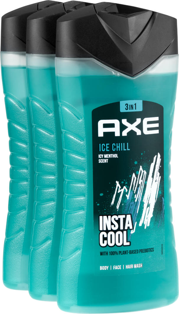 Axe Body Face Hair Wash Ice Chill