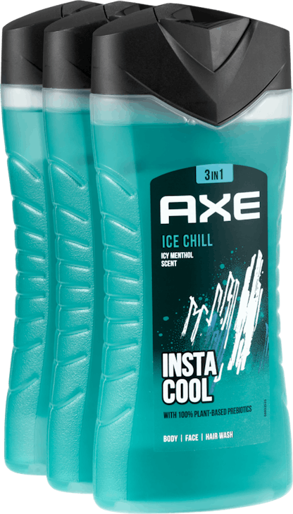 Axe Body Face Hair Wash Ice Chill