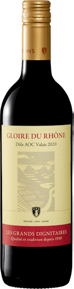 Gloire du Rhône Dôle du Valais AOC De face