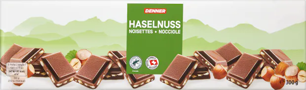 Tablette de chocolat Noisettes Denner