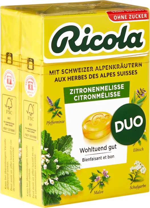 Bonbons aux herbes Citron-Mélisse Ricola