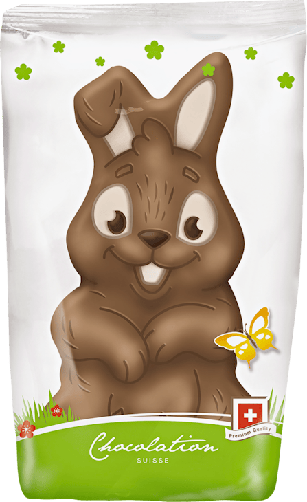 Coniglietto truccato di cioccolato Latte Chocolation Suisse