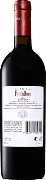 Fèlsina Fontalloro Toscana IGT (Rückseite)