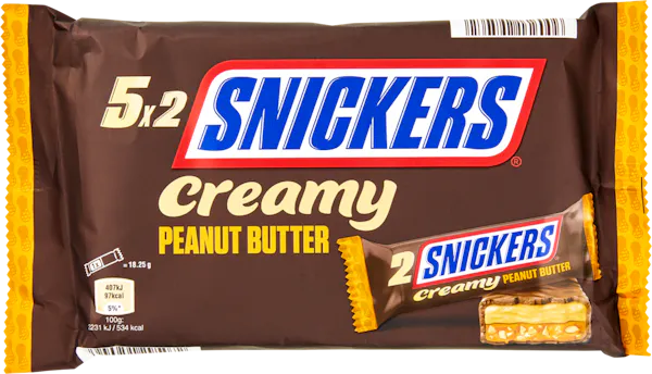 Snickers Barre Creamy beurre de cacahuète 5x36.5g