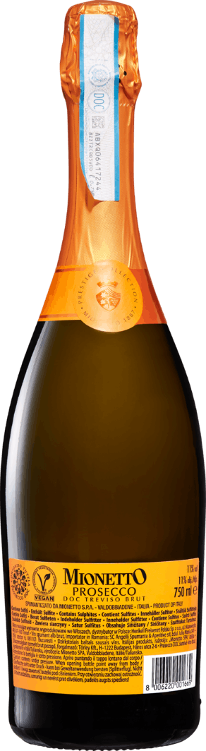Mionetto Collection Denner cl - 75 DOC brut Prestige | 6 Flaschen Treviso Prosecco Weinshop à