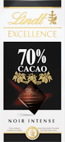 Tablette de chocolat Noir Intense Excellence Lindt