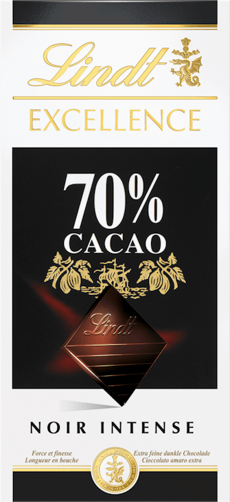 Tablette de chocolat Noir Intense Excellence Lindt