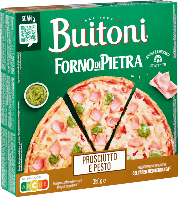 Pizza Prosciutto e Pesto Forno di Pietra Buitoni