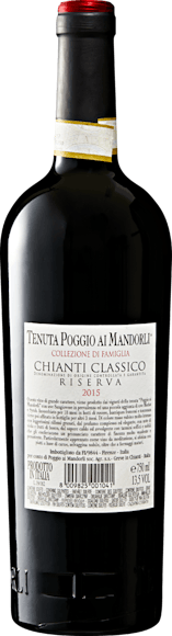 Tenuta Poggio ai Mandorli Chianti Classico Riserva DOCG (Rückseite)