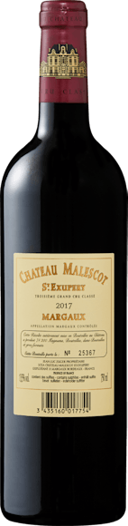 Château Malescot St.-Exupéry 3e Grand Cru Classé Margaux AOC (Rückseite)