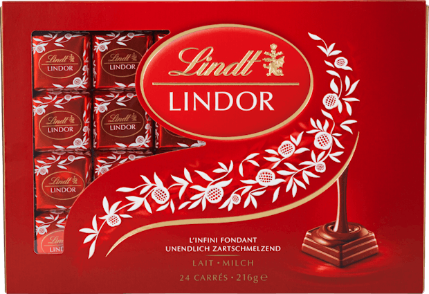 Les Carrés Lindor Lait Lindt 