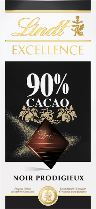 Tablette de chocolat Noir Prodigieux Excellence Lindt