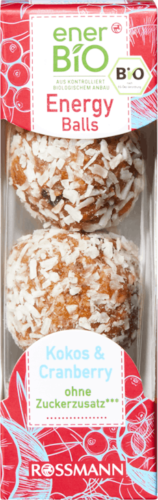 enerBiO Energy Balls Kokos & Cranberry