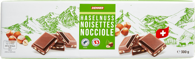 Tablette de chocolat Noisettes Denner