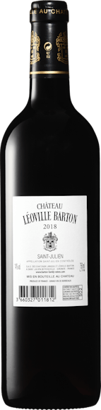 Château Léoville Barton St.-Julien AOC 2018 (Rückseite)