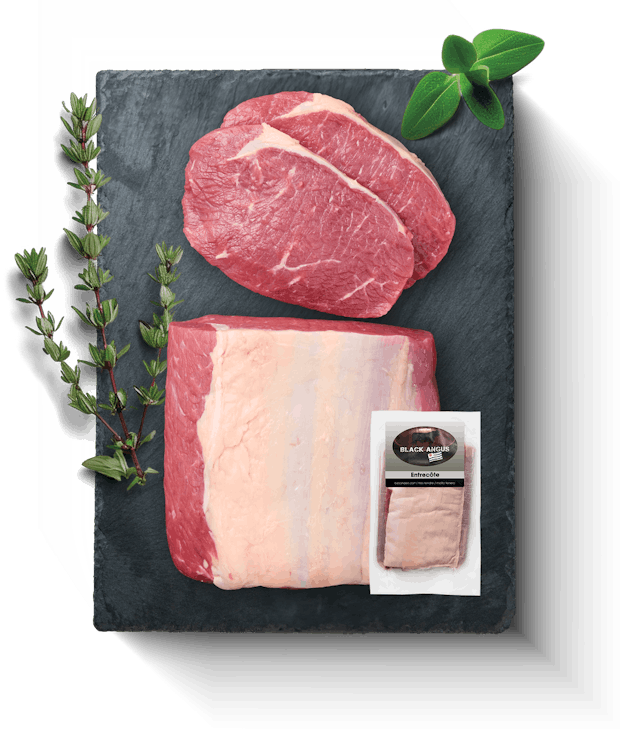 Black Angus Rindsentrecôte
