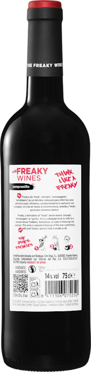 Freaky Wines Tempranillo Vino de la Tierra de Castilla