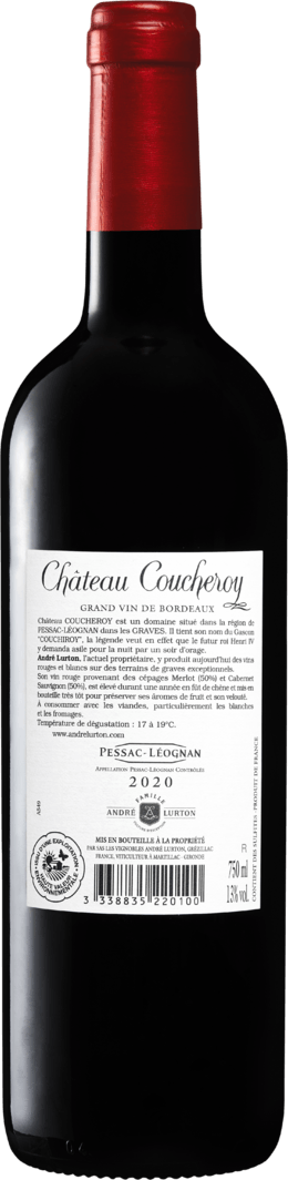 Château Coucheroy Pessac-Léognan Denner cl Flaschen à - 6 75 Graves | Weinshop AOC