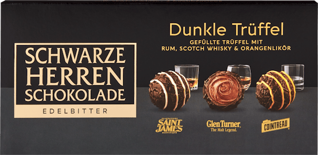 Tartufi fondenti Schwarze Herren Schokolade