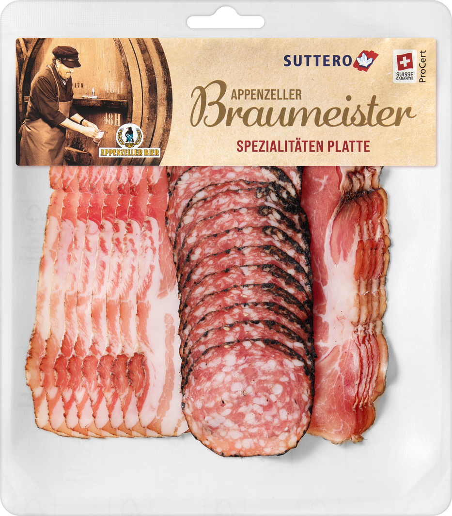 Suttero Appenzeller Braumeister Spezialitäten-Platte