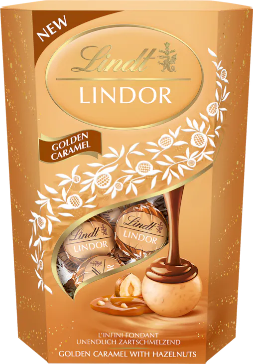 Boules Lindor Golden Caramel Lindt 