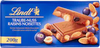 Lindt Tafelschokolade Traube-Nuss