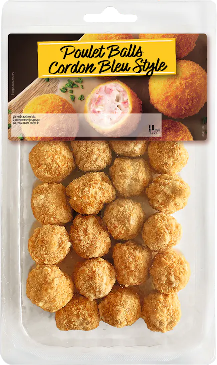 Poulet Balls Cordon Bleu Style
