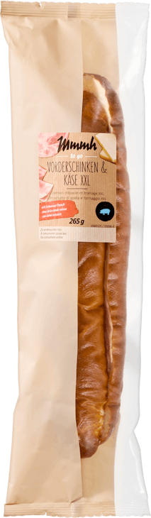 Parisette Mmmh XXL au jambon et fromage 