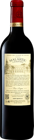Château Malartic Lagravière Grand Cru Classé Pessac-Léognan AOC Arrière