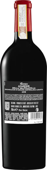 Riondo Amarone della Valpolicella DOCG  (Rückseite)
