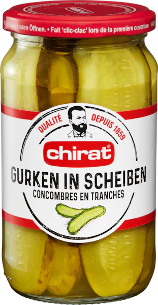 Concombres en tranches Chirat