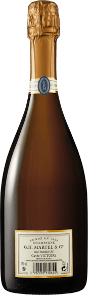 G. H. Martel Cuvée Victoire brut Premier Cru Champagne AOC (Face arrière)